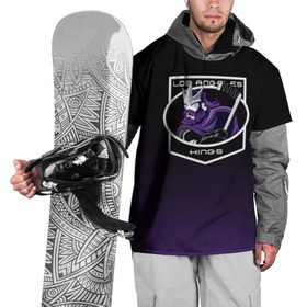 Накидка на куртку 3D с принтом Los Angeles Kings в Тюмени, 100% полиэстер |  | Тематика изображения на принте: 