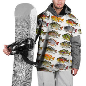 Накидка на куртку 3D с принтом Рыбки в Тюмени, 100% полиэстер |  | bait | fish | fishing | lure | tackle | блесна | наживка | приманка | рыба | рыбалка | снасть