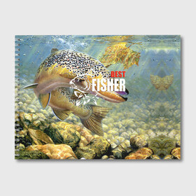 Альбом для рисования с принтом Лучший рыбак в Тюмени, 100% бумага
 | матовая бумага, плотность 200 мг. | best fisherman | bottom | bubbles | fish | fishing | leaf | maple | rays | river | stones | sturgeon | water | вода | дно | камни | кленовый | лист | лучи | лучший | осетр | пузыри | река | рыба | рыбак | рыбалка