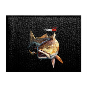 Обложка для студенческого билета с принтом Лучший рыбак в Тюмени, натуральная кожа | Размер: 11*8 см; Печать на всей внешней стороне | background | best fisherman | black | fish | fishing | лучший рыбак | рыба | рыбалка | фон | черный