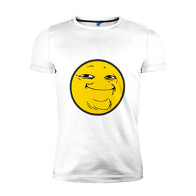 Мужская футболка премиум с принтом Бугурт в Тюмени, 92% хлопок, 8% лайкра | приталенный силуэт, круглый вырез ворота, длина до линии бедра, короткий рукав | бугурт тред | колобок