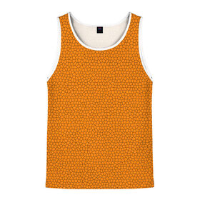 Мужская майка 3D с принтом Витраж Оранжевый в Тюмени, 100% полиэстер | круглая горловина, приталенный силуэт, длина до линии бедра. Пройма и горловина окантованы тонкой бейкой | texture | витраж | оранжевый | текстура