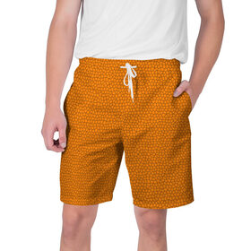 Мужские шорты 3D с принтом Витраж Оранжевый в Тюмени,  полиэстер 100% | прямой крой, два кармана без застежек по бокам. Мягкая трикотажная резинка на поясе, внутри которой широкие завязки. Длина чуть выше колен | texture | витраж | оранжевый | текстура