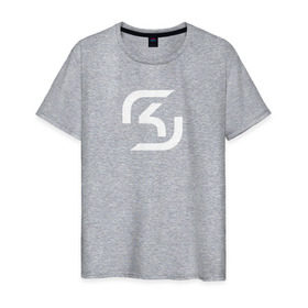 Мужская футболка хлопок с принтом SK-Gaming в Тюмени, 100% хлопок | прямой крой, круглый вырез горловины, длина до линии бедер, слегка спущенное плечо. | Тематика изображения на принте: csgo | esports | gaming | lg | sk | team