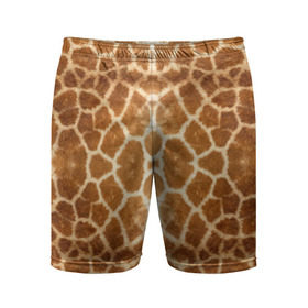 Мужские шорты 3D спортивные с принтом Шкура Жирафа в Тюмени,  |  | Тематика изображения на принте: textures | животное | жираф | текстура