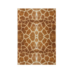 Обложка для паспорта матовая кожа с принтом Шкура Жирафа в Тюмени, натуральная матовая кожа | размер 19,3 х 13,7 см; прозрачные пластиковые крепления | Тематика изображения на принте: textures | животное | жираф | текстура