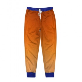Мужские брюки 3D с принтом Fox Triangle в Тюмени, 100% полиэстер | манжеты по низу, эластичный пояс регулируется шнурком, по бокам два кармана без застежек, внутренняя часть кармана из мелкой сетки | геометрия | оранжевый | полигон | рыжий | треугольник