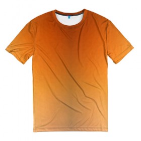 Мужская футболка 3D с принтом Fox Triangle в Тюмени, 100% полиэфир | прямой крой, круглый вырез горловины, длина до линии бедер | геометрия | оранжевый | полигон | рыжий | треугольник