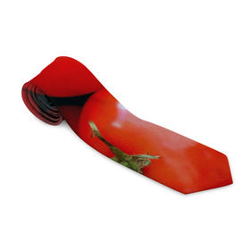 Галстук 3D с принтом Томаты в Тюмени, 100% полиэстер | Длина 148 см; Плотность 150-180 г/м2 | дача | еда | зелень | красный | овощи | огород | помидоры | томаты