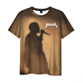 Мужская футболка 3D с принтом Kanye West в Тюмени, 100% полиэфир | прямой крой, круглый вырез горловины, длина до линии бедер | yeezus | канье | уэст