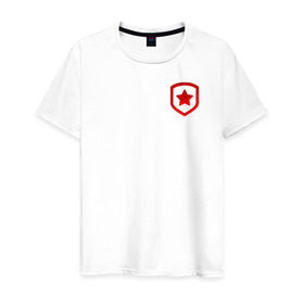 Мужская футболка хлопок с принтом Gambit Gaming в Тюмени, 100% хлопок | прямой крой, круглый вырез горловины, длина до линии бедер, слегка спущенное плечо. | Тематика изображения на принте: 
