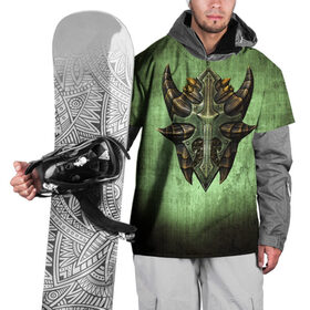 Накидка на куртку 3D с принтом Чешуйчатый щит Дракона в Тюмени, 100% полиэстер |  | дракон | игрок | игры | компьютерные игры | щит