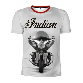 Мужская футболка 3D спортивная с принтом Indian 6 в Тюмени, 100% полиэстер с улучшенными характеристиками | приталенный силуэт, круглая горловина, широкие плечи, сужается к линии бедра | Тематика изображения на принте: 