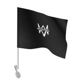 Флаг для автомобиля с принтом WATCH DOGS 2 в Тюмени, 100% полиэстер | Размер: 30*21 см | 