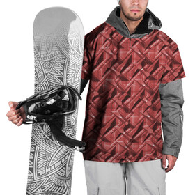 Накидка на куртку 3D с принтом Текстура, тиснение в Тюмени, 100% полиэстер |  | краска | красный | металл | стиль | текстура | фото
