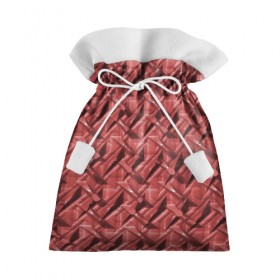 Подарочный 3D мешок с принтом Текстура, тиснение в Тюмени, 100% полиэстер | Размер: 29*39 см | краска | красный | металл | стиль | текстура | фото