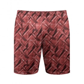 Мужские шорты 3D спортивные с принтом Текстура, тиснение в Тюмени,  |  | краска | красный | металл | стиль | текстура | фото