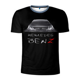 Мужская футболка 3D спортивная с принтом Мерседес Бенц в Тюмени, 100% полиэстер с улучшенными характеристиками | приталенный силуэт, круглая горловина, широкие плечи, сужается к линии бедра | mercedes benz | авто | автомобиль | машина | мерседес