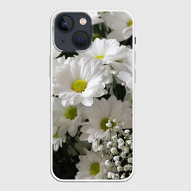 Чехол для iPhone 13 mini с принтом Белоснежное цветение в Тюмени,  |  | Тематика изображения на принте: ландыши | лепестки | прикольные картинки | ромашки | цветочки | цветы