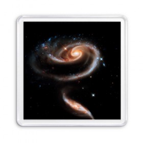Магнит 55*55 с принтом Галактическое движение в Тюмени, Пластик | Размер: 65*65 мм; Размер печати: 55*55 мм | Тематика изображения на принте: 
