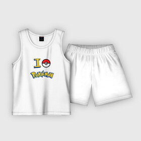 Детская пижама с шортами хлопок с принтом Покемон I love pokemon в Тюмени,  |  | pokemon | pokemon go | покемон | покемон го