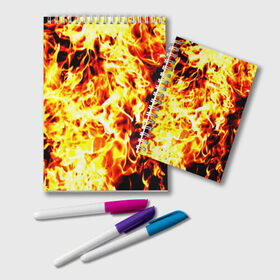 Блокнот с принтом Пожар в Тюмени, 100% бумага | 48 листов, плотность листов — 60 г/м2, плотность картонной обложки — 250 г/м2. Листы скреплены удобной пружинной спиралью. Цвет линий — светло-серый
 | огонь