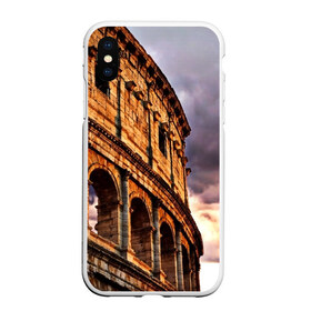 Чехол для iPhone XS Max матовый с принтом Колизей в Тюмени, Силикон | Область печати: задняя сторона чехла, без боковых панелей | Тематика изображения на принте: архитектура | италия | колизей | отпуск | путешествие | развалины | туризм | турист