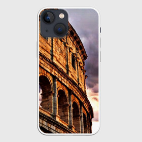 Чехол для iPhone 13 mini с принтом Колизей в Тюмени,  |  | Тематика изображения на принте: архитектура | италия | колизей | отпуск | путешествие | развалины | туризм | турист