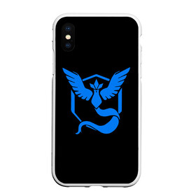 Чехол для iPhone XS Max матовый с принтом Pokemon Blue Team в Тюмени, Силикон | Область печати: задняя сторона чехла, без боковых панелей | pokemon go