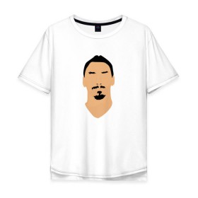 Мужская футболка хлопок Oversize с принтом Zlatan Ibrahimovic в Тюмени, 100% хлопок | свободный крой, круглый ворот, “спинка” длиннее передней части | златан ибрагимович
