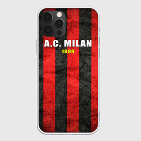 Чехол для iPhone 12 Pro с принтом A.C. Milan в Тюмени, силикон | область печати: задняя сторона чехла, без боковых панелей | болельщик | италия | клуб | милан | фанат | футбол | футболист