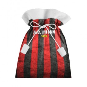 Подарочный 3D мешок с принтом A.C. Milan в Тюмени, 100% полиэстер | Размер: 29*39 см | болельщик | италия | клуб | милан | фанат | футбол | футболист