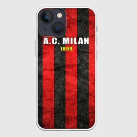Чехол для iPhone 13 mini с принтом A.C. Milan в Тюмени,  |  | болельщик | италия | клуб | милан | фанат | футбол | футболист