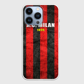 Чехол для iPhone 13 Pro с принтом A.C. Milan в Тюмени,  |  | Тематика изображения на принте: болельщик | италия | клуб | милан | фанат | футбол | футболист