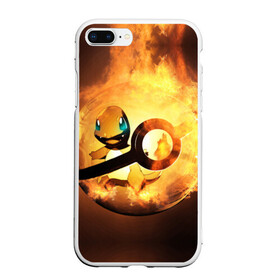 Чехол для iPhone 7Plus/8 Plus матовый с принтом Покеболл в Тюмени, Силикон | Область печати: задняя сторона чехла, без боковых панелей | игра