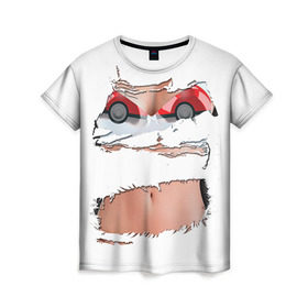 Женская футболка 3D с принтом Лифчик-покеболлы в Тюмени, 100% полиэфир ( синтетическое хлопкоподобное полотно) | прямой крой, круглый вырез горловины, длина до линии бедер | Тематика изображения на принте: pokemon go