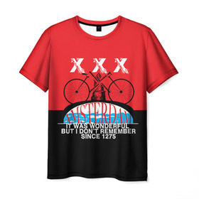 Мужская футболка 3D с принтом Amsterdam t-shirt в Тюмени, 100% полиэфир | прямой крой, круглый вырез горловины, длина до линии бедер | american football | baseball | fashion | football | sport | sport league | style | team | west | американский футбол | амстер | амстердам | амстэрдам | бейсбол | голландия | запад | команды | мода | надписи | спорт | спортивные лиги | стиль