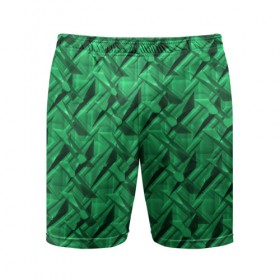 Мужские шорты 3D спортивные с принтом Металл с тиснением зеленый в Тюмени,  |  | 
