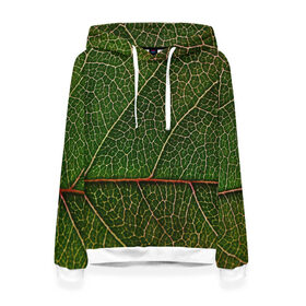 Женская толстовка 3D с принтом Листик в Тюмени, 100% полиэстер  | двухслойный капюшон со шнурком для регулировки, мягкие манжеты на рукавах и по низу толстовки, спереди карман-кенгуру с мягким внутренним слоем. | дерево | зеленый | зелень | лист | природа | растения