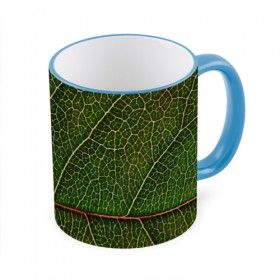 Кружка 3D с принтом Листик в Тюмени, керамика | ёмкость 330 мл | Тематика изображения на принте: дерево | зеленый | зелень | лист | природа | растения