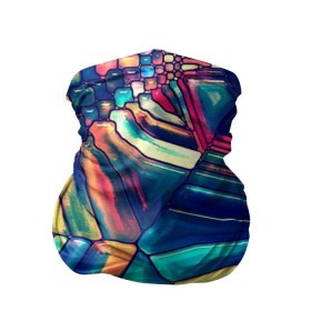 Бандана-труба 3D с принтом Block mosaic в Тюмени, 100% полиэстер, ткань с особыми свойствами — Activecool | плотность 150‒180 г/м2; хорошо тянется, но сохраняет форму | мозаика | новый | разноцветный