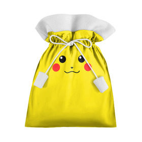 Подарочный 3D мешок с принтом Happy Pikachu в Тюмени, 100% полиэстер | Размер: 29*39 см | Тематика изображения на принте: 