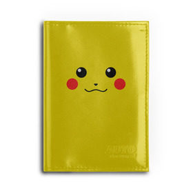 Обложка для автодокументов с принтом Happy Pikachu в Тюмени, натуральная кожа |  размер 19,9*13 см; внутри 4 больших “конверта” для документов и один маленький отдел — туда идеально встанут права | 