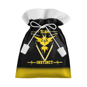 Подарочный 3D мешок с принтом Team Instinct в Тюмени, 100% полиэстер | Размер: 29*39 см | Тематика изображения на принте: go | instinct | pokemon | team | покемон