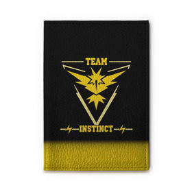 Обложка для автодокументов с принтом Team Instinct в Тюмени, натуральная кожа |  размер 19,9*13 см; внутри 4 больших “конверта” для документов и один маленький отдел — туда идеально встанут права | go | instinct | pokemon | team | покемон