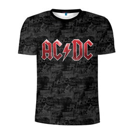 Мужская футболка 3D спортивная с принтом AC/DC в Тюмени, 100% полиэстер с улучшенными характеристиками | приталенный силуэт, круглая горловина, широкие плечи, сужается к линии бедра | ac dc | acdc | rock | ангус янг | рок