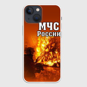 Чехол для iPhone 13 mini с принтом МЧС России в Тюмени,  |  | мчс | пожарный | россии