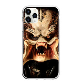 Чехол для iPhone 11 Pro матовый с принтом Хищник в Тюмени, Силикон |  | predator | зубы | инопланетянин