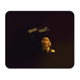 Коврик прямоугольный с принтом Грустный Пикачу в Тюмени, натуральный каучук | размер 230 х 185 мм; запечатка лицевой стороны | Тематика изображения на принте: пикачу