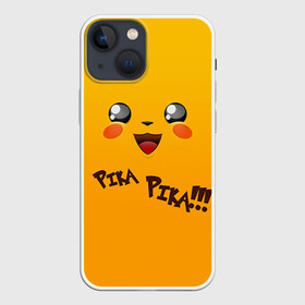 Чехол для iPhone 13 mini с принтом Мордочка Пикачу в Тюмени,  |  | Тематика изображения на принте: пикачу